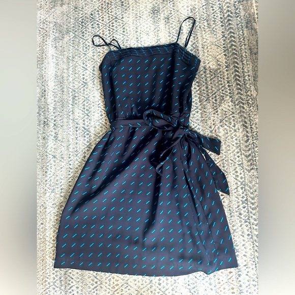 Mexx Dresses & Skirts - Navy Blue Midi Dress with Light Blue Accents